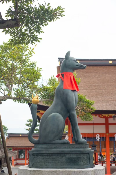 Kyoto Japan September 2018 Fox Staty Fushimi Inari Taisha Helgedom — Stockfoto