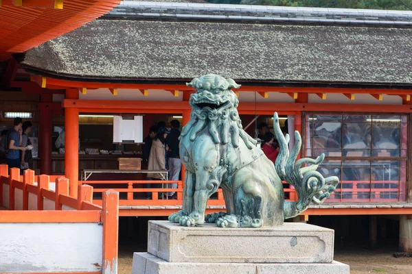 Giappone Hiroshima Novembre 2018 Complesso Del Santuario Shintoista Itsukushima Nell — Foto Stock