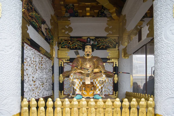 日本Nikko的Toshogu神龛的Shogun Ieyasu雕像 — 图库照片