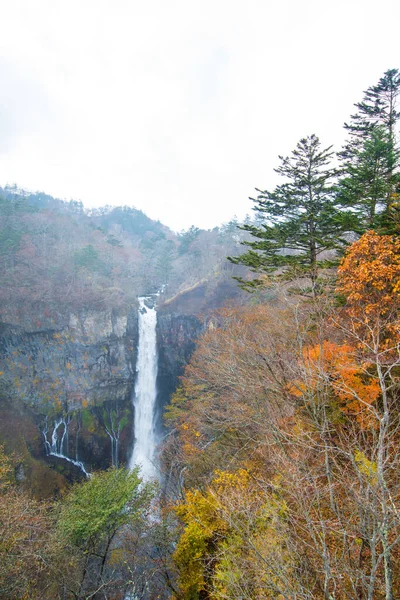 Kegon Water Falls Desde Lago Chuzenji Temporada Otoño Nikko Japón — Foto de Stock