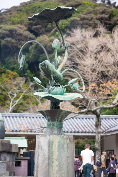 Камакура Япония Ноября 2018 Года Бронзовая Статуя Храме Котоку Камакуре — стоковое фото
