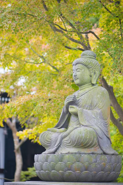 Kamienne Buddist Posągi Hase Dera Rozciągacz Kamakura Japonia — Zdjęcie stockowe