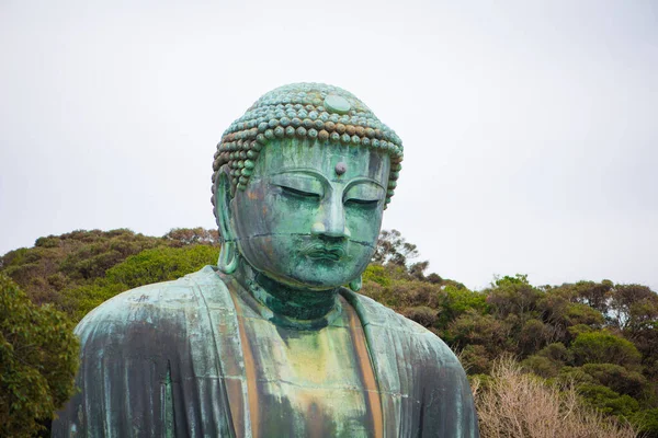 Buda Gigante Kamakura Daibutsu Famoso Monumento Ubicado Templo Kotoku Kamakura —  Fotos de Stock