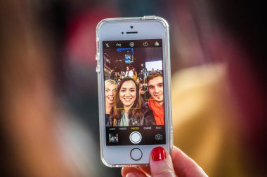 New York'ta bir Selfie alarak kişi