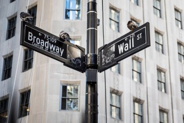 new York Wall street işaret