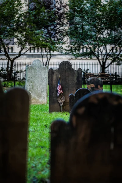 Szentháromság-templom a temetőben a New York-i — Stock Fotó