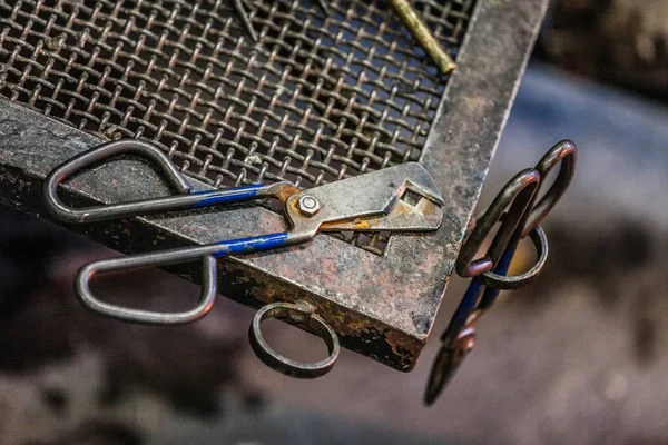 Blowing Glass Diamond Shear Scissors — Stock Photo, Image