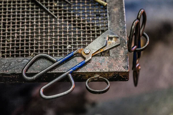 Foukání skla Diamond nůžky nůžky — Stock fotografie