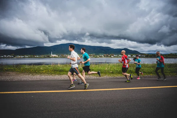 Gruppe von 10-km-Läufern — Stockfoto