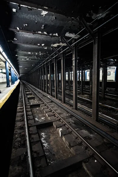 New York'ta yeraltı metrosu — Stok fotoğraf