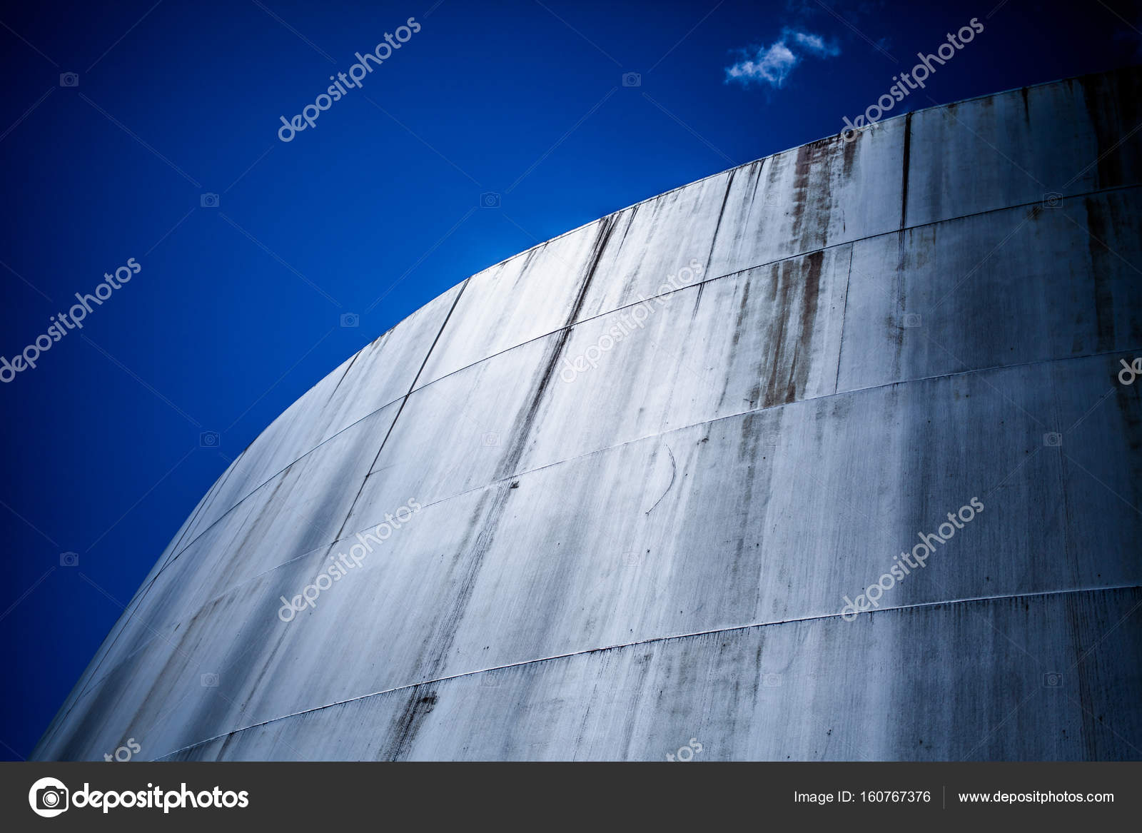 Abandoned Oil Refinery Gas Tank Stock Photo by ©aetb 160767376