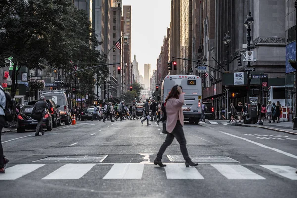 Lexington Crowdy Avenue in New York — Stockfoto