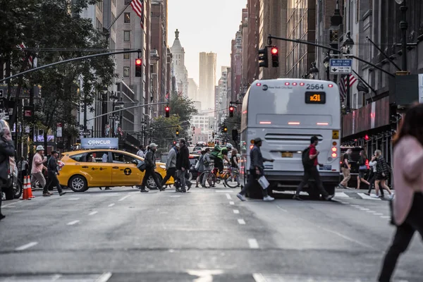 Lexington Crowdy Avenue em Nova York — Fotografia de Stock