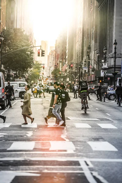 Lexington Crowdy Avenue in New York — Stockfoto