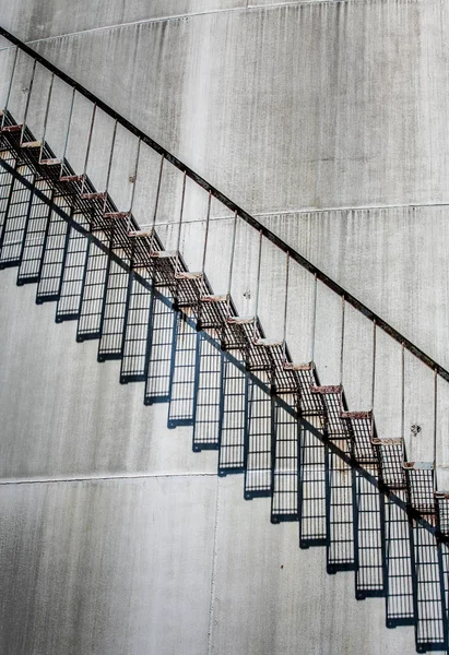 Staircase of Abandoned Oil Refinery — Stock Photo, Image