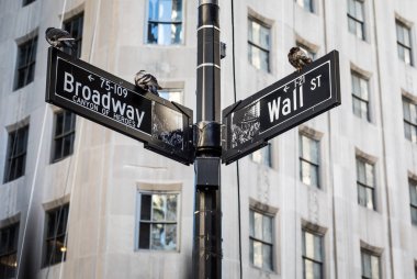 new York Wall street işaret