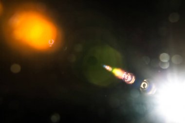 Lens Flare Studio arka plan üzerinde ateş