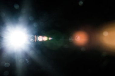 Lens Flare Studio arka plan üzerinde ateş