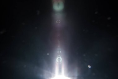 Lens Flare Studio arka plan üzerinde ateş