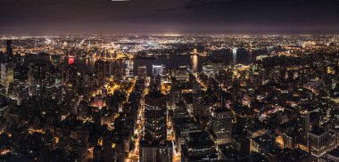 New York'ta Manhattan View geceleri