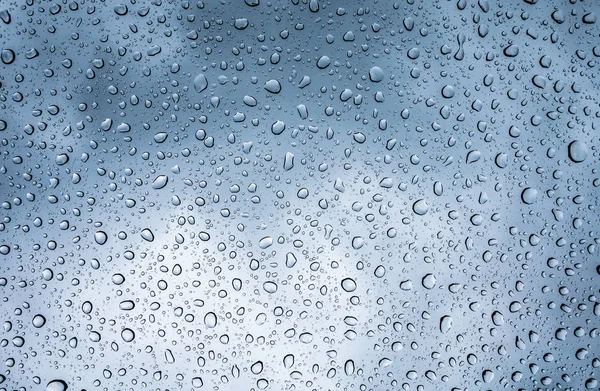 Gotas de chuva abstratas em vidro Textura — Fotografia de Stock