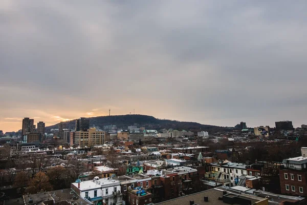 Montreal Kanada Listopada 2017 Montreal Mount Royal Widok Wschodu Podczas — Zdjęcie stockowe