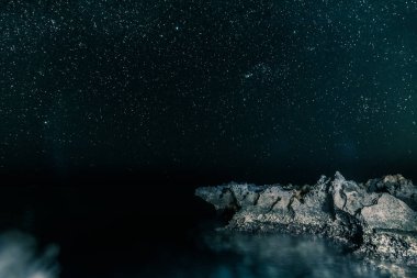 Karayipler yıldız gece uzun pozlama
