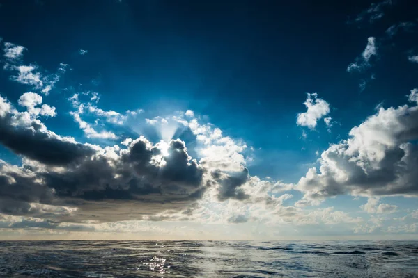 Один Эпический Закат Над Океаном Сан Андрес Колумбия Стоковое Фото