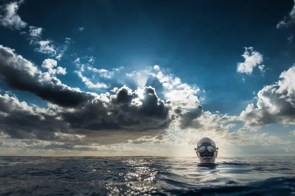 San Andres Isla Colombia Circa Marzo 2017 Freedivers Superficie Durante — Foto de Stock