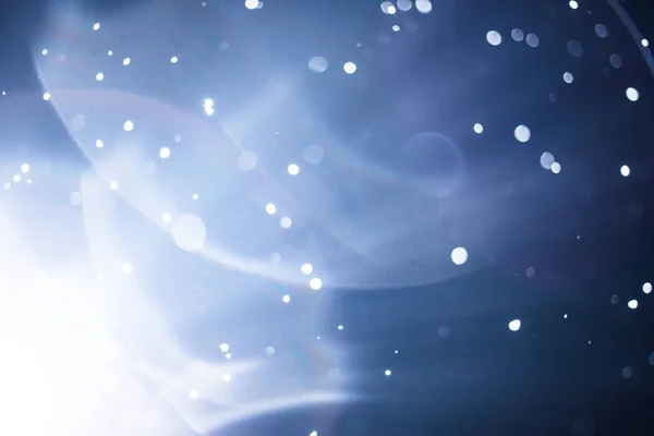 Wet Smugy Lens Flare Blurry Snowflakes Filter Background Durante Tempestade — Fotografia de Stock