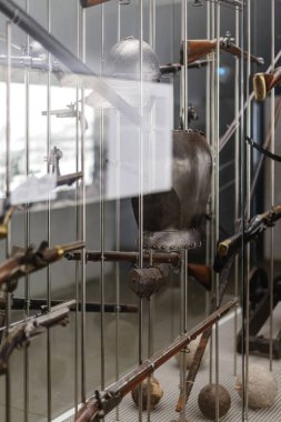 Barselona, İspanya, 6.11.2019: Montjuic Şato Sergisi