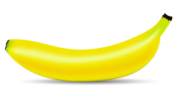 Ilustración vectorial. Plátano sobre fondo blanco aislado — Archivo Imágenes Vectoriales