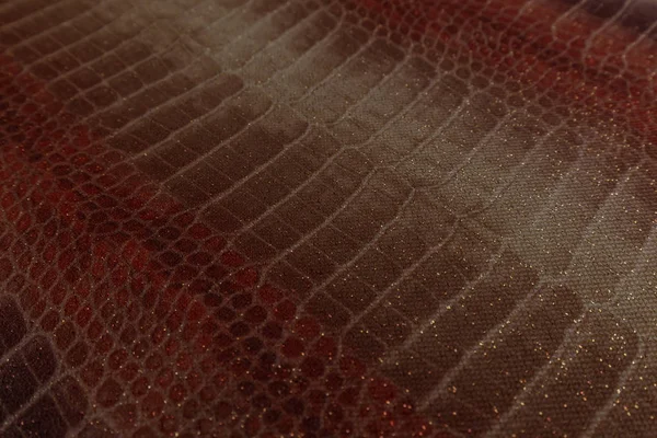 Close Hoek Van Kleurrijke Stof Met Patronen Textiel Textuur Achtergrond — Stockfoto