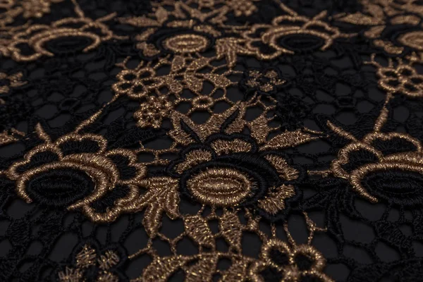 Piękne Zbliżenie Koronki Tkaniny Tekstylnym Tłem Tekstury — Zdjęcie stockowe