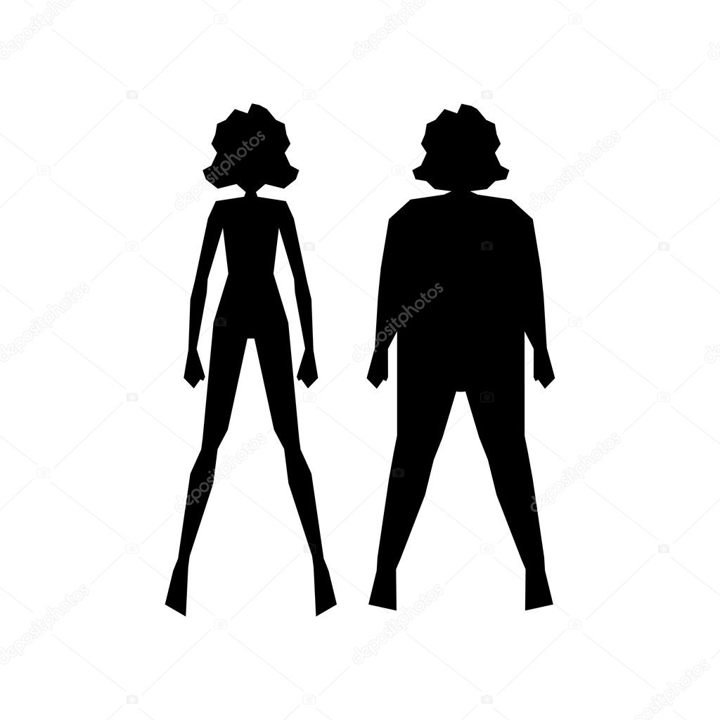 Set thick slim thin body figures — Stock Vector © helen.tosh 125683504