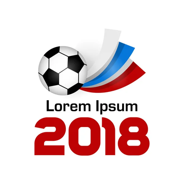 Loga ve fotbale 2018 — Stockový vektor