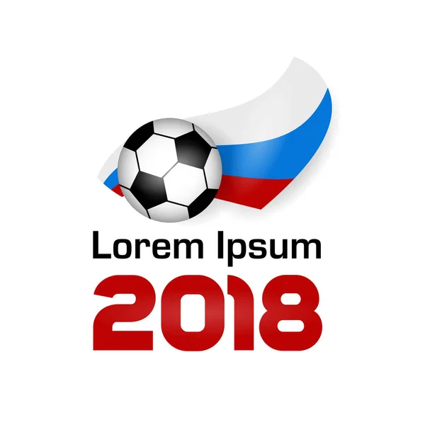 Loga ve fotbale 2018 — Stockový vektor