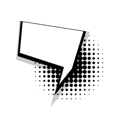 Şablon komik konuşma balonu cesur kare