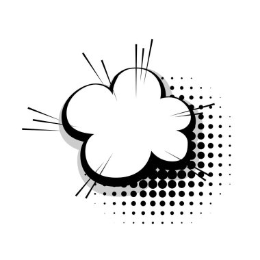 Şablon komik konuşma bulut satır balonu