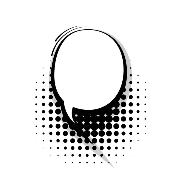 Шаблон коміксів лінії мовлення кругла бульбашка — стоковий вектор