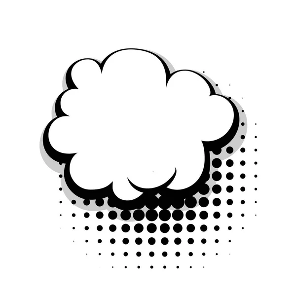 Plantilla burbuja de nube de voz cómica — Vector de stock