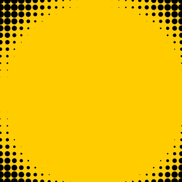 Renkli Pop sanat sarı arka plan — Stok Vektör