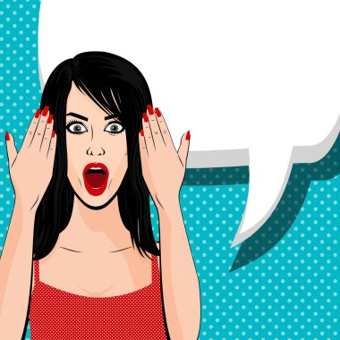 Kızgın esmer kız kırmızı elbise