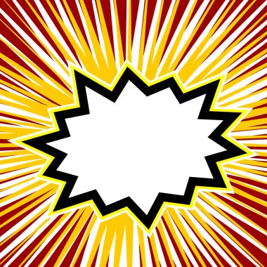 Boş komik patlama konuşma balonu