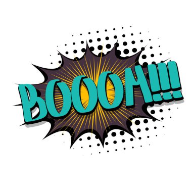 Komik metin konuşma balonu patlama