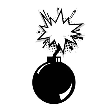 Boş bomba komik konuşma bulut balonu