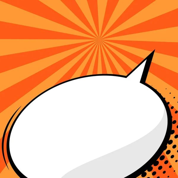 Modello di palloncino bianco arancione — Vettoriale Stock