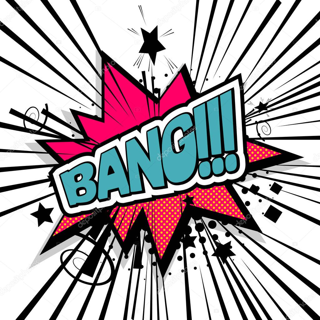 Lettering bang boom comic testo suono Grafica Vettoriale © helen.tosh