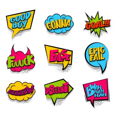 Hedef, lanet olası komik metin gevezelik renkli