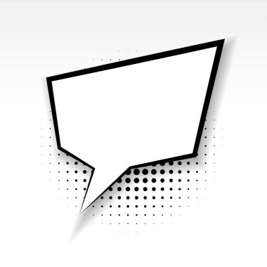 Komik kutusu boş kağıt gevezelik yumuşak gölge